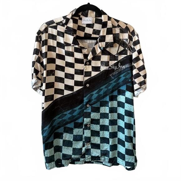 Blue Sky Inn Check Blue Button Up Shirt